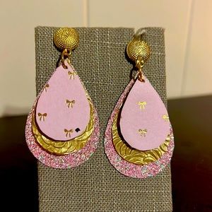 Rustic Spring Wooden Earrings